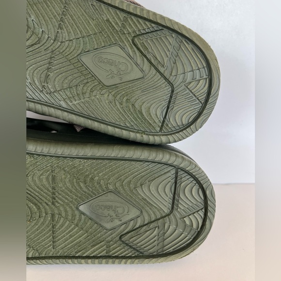 Chaco Men’s Chillos Slip On Sport Slide Sandal in Moss Green, size 14